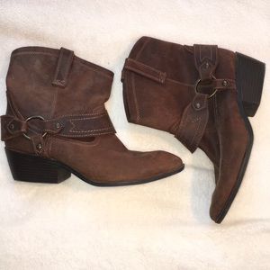 Brown Leather Cowboy boots  size 10